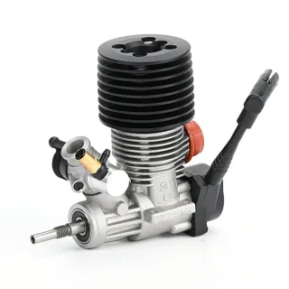 VRX Racing SH.21 Nitro Engine 3.48cc SG Shaft Rear Exhaust Hand-pulled Engine with Spark Plug and Hand Puller for 1/8 Me