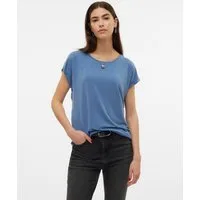 Vero Moda T-Shirt VMAVA PLAIN SS TOP JRS NOOS Materialmix, regular fit