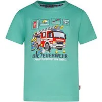 SALT AND PEPPER T-Shirt Salt & Pepper Jungen Feuerwehr T-Shirt Rückenprint jungle green (1-tlg)