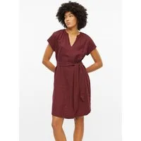 s.Oliver Minikleid Kleid Leinenmix-Kleid mit Eingrifftaschen