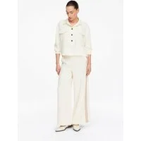 comma Chinos Hose Wide-Leg-Hose mit Kontraststreifen