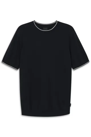 bugatti - Herren T-Shirt 1/2 Arm marine - Gr. - XL