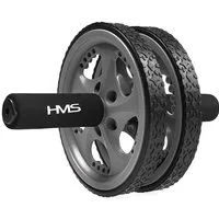 HMS Bauchtrainer Fitnessrolle Doppelrad Bauchroller Bauchmuskeltrainer für zu Hause, dient zum Aufbau der Bauch-, Rücken-, Schulter- und Brustmuskeln