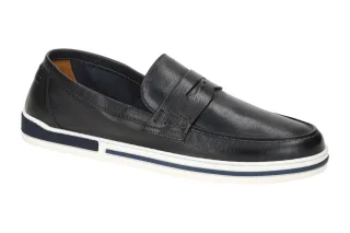 Galizio Torresi Herrenschuhe 410240 in Schwarz - denim, sportliche Slipper mi...