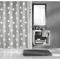 Kleine Wolke Duschvorhang Nova Breite 240 cm (1-tlg), platin