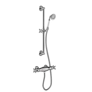 Tres Bausatz Thermostat Aufputz Duschsystem Duschstange: Länge 600 mm. , 24216402 24216402
