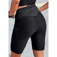 Vivance Active by Lascana Radlerhose mit Wabendesgin und zwei Taschen