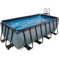 EXIT Framepool (Set, 3-tlg), BxLxH: 200x400x122 cm, mit Sandfilteranlage und Leiter