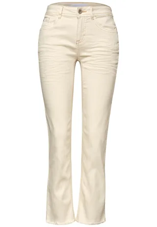Street One - Straight Leg Jeans beige - Gr. - 28
