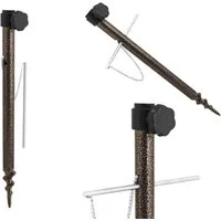 Delphin.sk Angelschirmhalter Schirmständer Langlebig mit Bohrer für Angelschirm Sonnen Schirm 38cm, für Stöcke bis Ø 20 mm