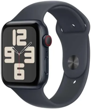 Apple Watch SE 2 (2024) [GPS + Cellular inkl. Sportarmband M/L mitternacht] 44mm Aluminiumgehäuse mitternacht