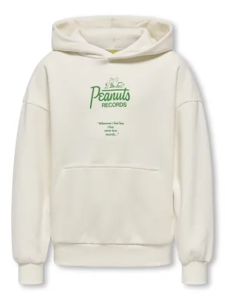 KIDS ONLY - OSJPEANUTS BACK OVZ LS LIC HOODIE SWT Egret - Gr. - 176