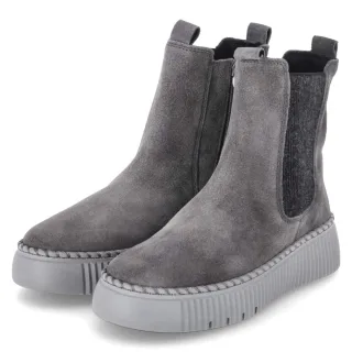 Gabor Chelsea Boots - Gr. 37,5 - Grau - Rauleder