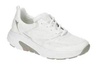 Gabor Damenschuhe 86.936.11 ROLLINGSOFT Sportliche Sneaker Wei?/Grau