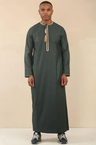 Herren Oman Eid Green Thobe Saudi Emirati Jubba Robe