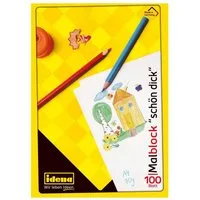 Idena Malblock Idena 10390 - Idena Malblock, DIN A4, 100 Blatt, 70g/m², Schön Dick