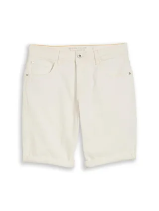 Tom Tailor - TTJOSH REGULAR SLIM Jeans Shorts raw offwhite denim - Gr. - 29