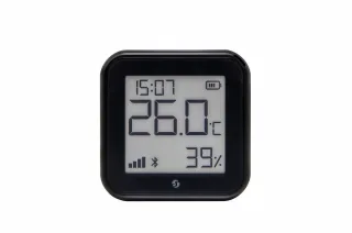 SHELLY WLAN-Temperatur- u. Feuchtigkeitssensor Plus H&T Gen. 3, BT, schwarz