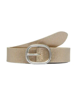 s.Oliver Red Label - Strukturierter Gürtel silver/beige - Gr. - 100