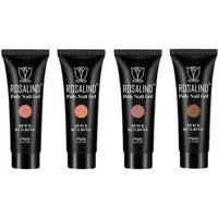 KINSI Gel-Nagellack 4er Set UV-Nagelgel, Nacktgelfarben, Maniküre-Kleber, Verlängerungsgel