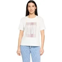 Cartoon Kurzarmshirt Damen mit Rundhalsausschnitt (1-tlg)
