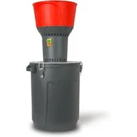 EBERTH Getreidemühle mit 50L Eimer, 1300 Watt Elektromotor, 13L Einfülltrichter, 400 kg/h, Schrotmühle mit Edelstahlklinge, fünf Siebe inkl.