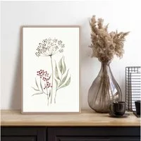 Reinders! Bild mit Rahmen Aqua Flowers