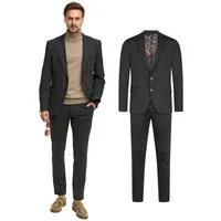 Jeff Anzug Herren JFEzra SET 2-Teiler Herrenanzug (Set, 2-tlg., Anzug Set) 2-teiliges Set