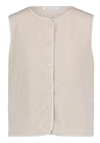 Betty & Co - Strukturierte Weste beige - Gr. - 36