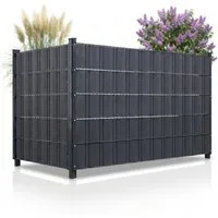 Mucola Sichtschutzstreifen Sichtschutz 10X PVC Sichtschutzstreifen Zaunfolie Windschutz Garten, (10er Set, Sichtschutzstreifen), Hart PVC