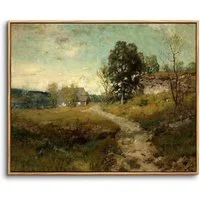 hyidecorart Leinwandbild Vintage Leinwandbilder mit Holzrahmen 30x40cm - Natur Landschaft