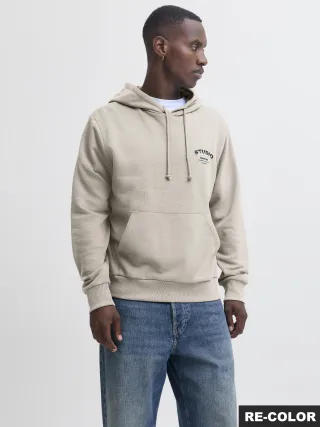 JACK&JONES - JJYUKI SWEAT HOOD BF moonbeam - Gr. - M