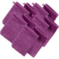 Erwin Müller Waschhandschuh Waschhandschuh "Heidelberg" 10er-Pack, Frottier, Walk-Frottier Uni