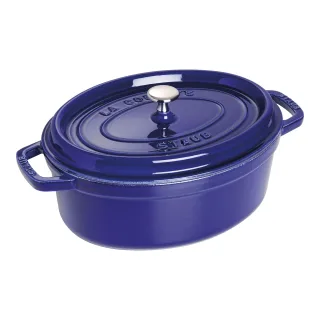 Staub La Cocotte Cocotte 29 cm, oval, Dunkelblau, Gusseisen