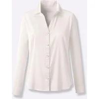 creation L Klassische Bluse Satin-Bluse Langarm