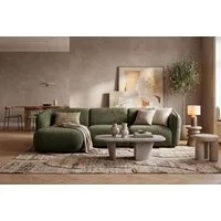 Home affaire Ecksofa OSTRUP Rundsofa, L-Form, Naturtöne, Boucle oder Chenille, Breite 280 cm, organische Form mit sanften Rundungen