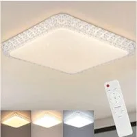 ZMH LED Deckenleuchte Sternenhimmel Dimmbar Ø30cm Modern mit Fernbedienung Schlafzimmer, 3 Farbtemperaturen, LED fest integriert, 3000-6500K, LED fest integriert