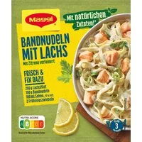 MAGGI Saucen, Maggi Fix Frisch Bandnudeln mit Lachs Wuerzmix cremig lecker 40 g