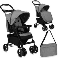 MoMi Kinder-Buggy Isla, Rotierendes Kindertablett, Organizer und Zubehör inklusive
