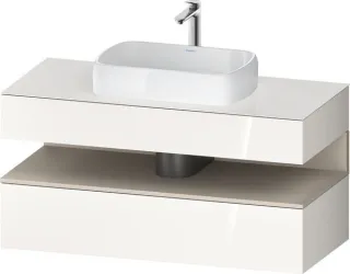 Duravit Qatego Konsolenwaschtischunterbau wandhängend Weiß Hochglanz 1200x550x600 mm - QA47320832200 QA4732083220000