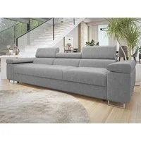 MIRJAN24 Sofa Torezio 3 Cord, Einstellbare Kopfstützen, 263x102x70-90 cm