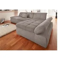 DOMO collection Ecksofa NMORIC XXL, 300x172x80cm, viel Platz, bequem, L-Form, wahlweise mit Bettfunktion und Armlehnverstellung