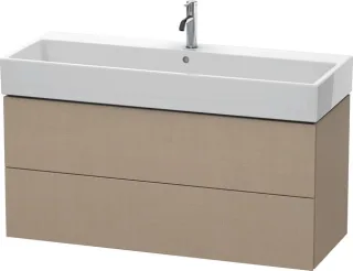 Duravit L-Cube Waschtischunterbau wandhängend Leinen Matt 1184x459x544 mm - LC627907575 LC627907575