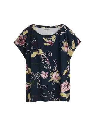 Tom Tailor - T-Shirt mit Muster big flower design - Gr. - XXL