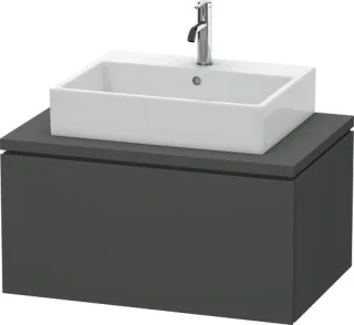 Duravit L-Cube Konsolenwaschtischunterbau wandhängend Graphit Matt 820x547x400 mm - LC581204949 LC581204949