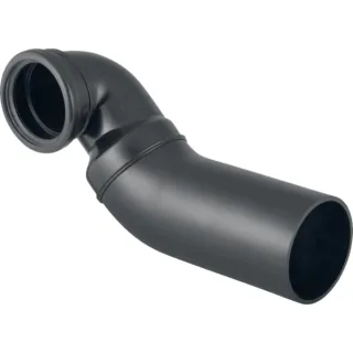 Geberit PE Wand-WC-Bogen 90 Gr links DN90/90 für waagrechte Montage 366913161