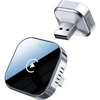 Athlix Wireless CarPlay Adapter für iPhone, CarPlay kabellos Adapter Audio- & Video-Adapter zu USB Typ A, Mini-Design, Plug & Play, Dualband-Technologie