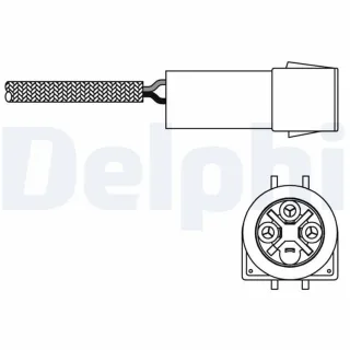 Delphi Lambdasonde vor Katalysator Ford Honda