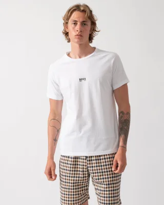 Beach T-Shirt Slim Fit T-Shirt in Weiß