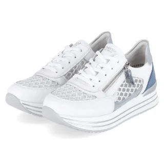Remonte Plateau-Sneaker  Weiß - Gr. 37 -  Textil
